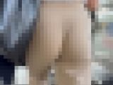 【再販】《4K・高画質》 No.1529「理想的な丸みとムチッと感の美尻を映し出すベージュスラックスOL」